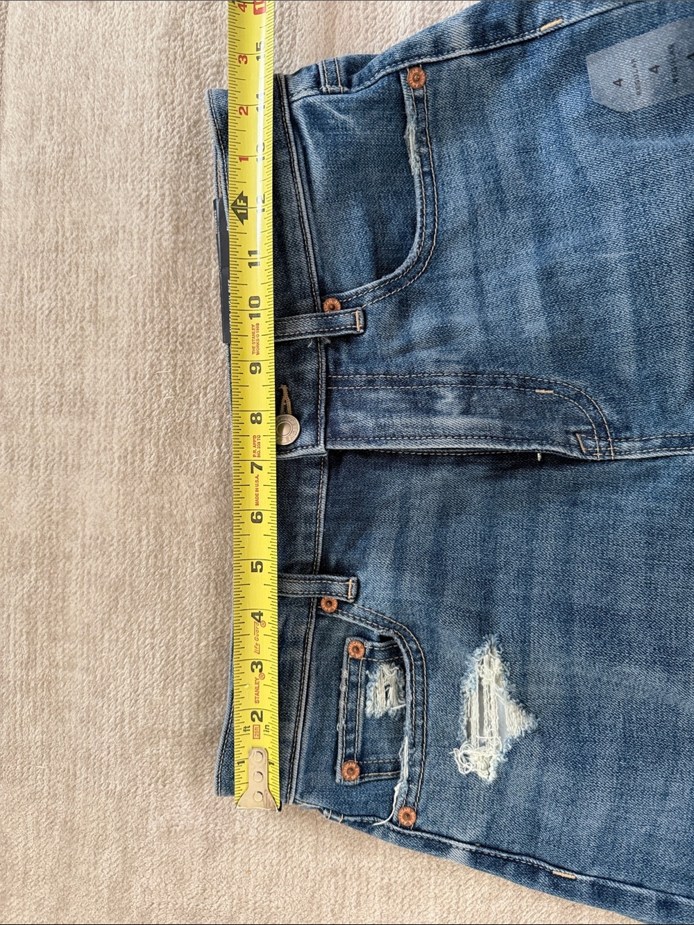 NEW WITH TAGS - American Eagle jeans size 4 Regular Straight - Picture 7 of 7